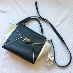 KATE SPADE Black and White Satchel